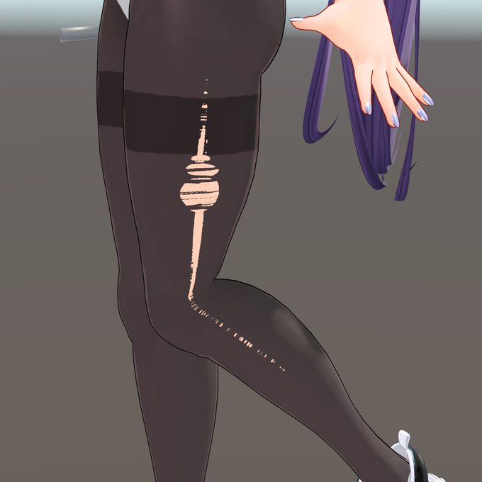 伝染タイツ描いたやつ
カットアウトで下の肌を透けさせてる 