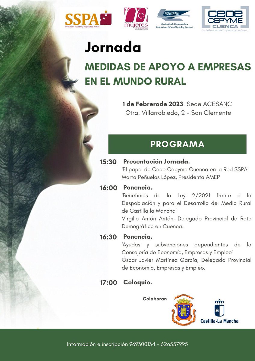 Jornada informativa hoy en San Clemente sobre las medidas de apoyo a las empresas en el mundo rural a cargo de #AMEP 
 #AmepCuenca <a href="/ceoecuenca/">CEOE CEPYME CUENCA</a> <a href="/acesanc/">Acesanc</a>
