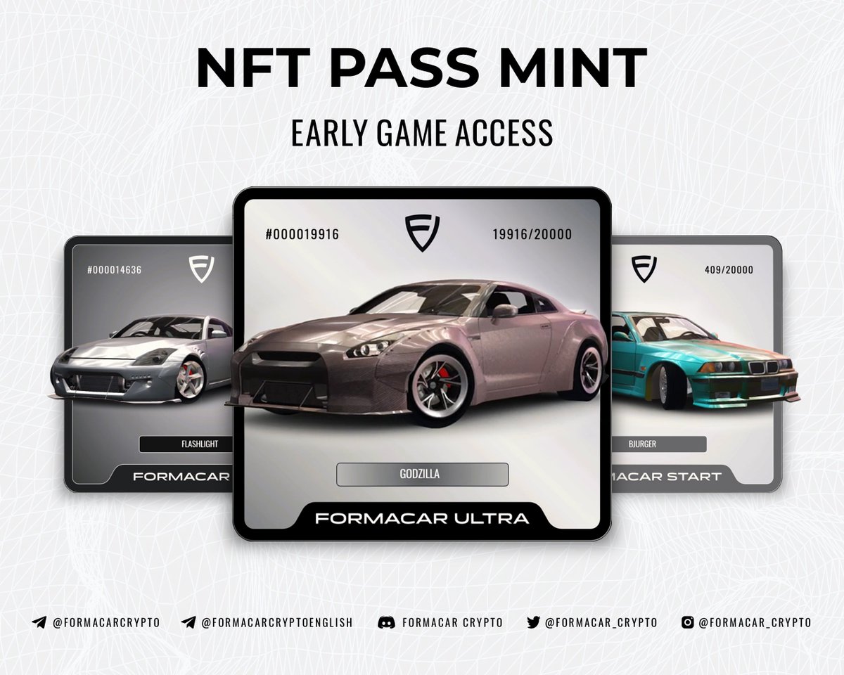 taskonxyz's tweet photo. 🎉#TaskOn x @Formacar_Crypto special #giveaway is LIVE now!

🎁 #NFT PASS #FreeMint + #EXPs
⏰ Feb 1st, 2023 12:00 - Feb 10th, 2023 12:00 (UTC)  

Act now⬇  
https://t.co/9nwLr1VdtN

#NFTMint #web3 #Airdrop https://t.co/ocv78r33IA