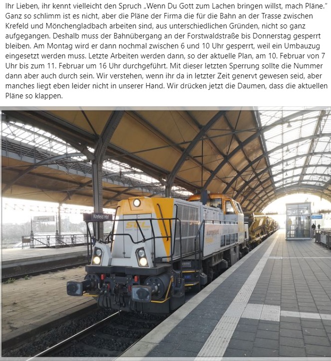 Hallo zusammen, es gibt neue Infos zum Bahnübergang an der Forstwaldstraße in #Krefeld . Schaut mal hier: