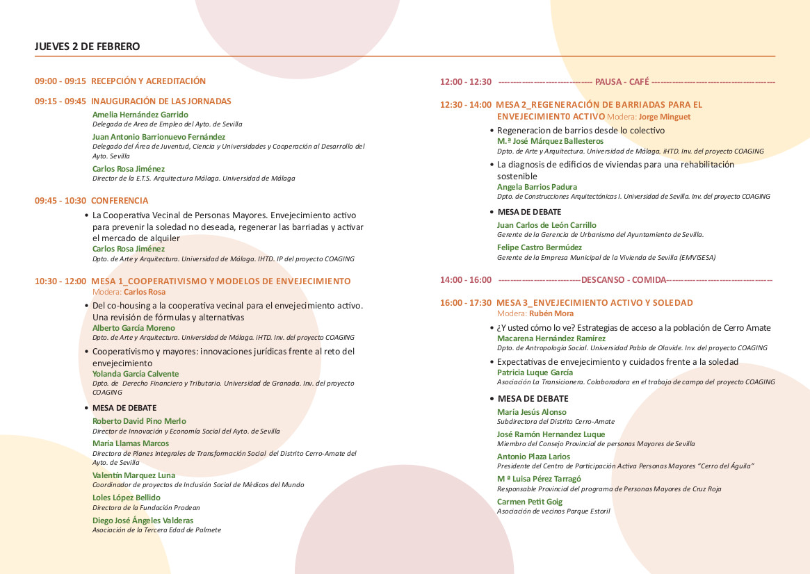 En #SevillaHoy estaremos en el centro cívico del Cerro del Águila, presentando un estudio que hemos realizado para evitar la soledad no deseada. Un proyecto precioso que hemos compartido con <a href="/CoopCotidiana/">CotidianaCoop</a>  <a href="/unisevilla/">Universidad de Sevilla</a>, <a href="/pablodeolavide/">Pablo de Olavide</a> y <a href="/InfoUMA/">Universidad de Málaga</a> 

Os esperamos‼️