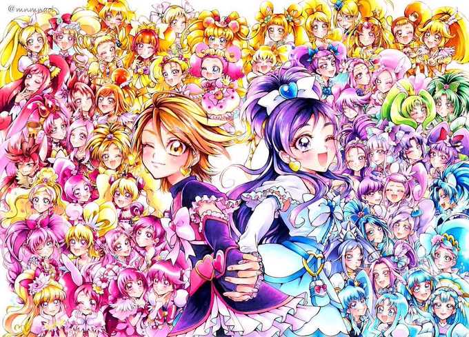 おめでとう #プリキュアの日 #プリキュア20周年新規は描けなかったし、全員は載せられなかったけど…愛 