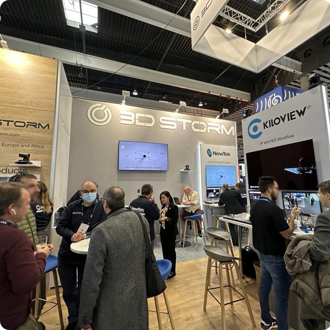 3D_Storm's tweet photo. Day 2 at #ISE2023 is off to an exciting start! 🥳

Stop by our stand 5F120, Hall 5 and see why we're leading the way in Video over IP, Video over IT &amp; Pro AV solutions! 😉

@NewTekInc @kiloview @Telycamptz @snstweets 
#ISE2023 #ISE #3DSTORM #VideoOverIP #VideoOverIT #ProAV https://t.co/lY3SPKwLAR