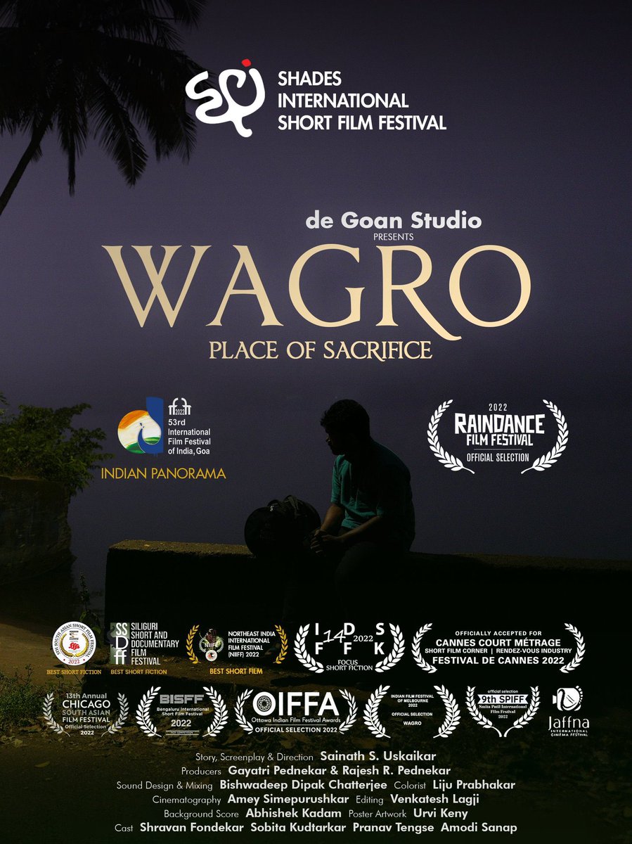 spnorthgoa's tweet photo. PI calangute felicitates young movie director @sainathuskaikar for his exceptional contributions to the film industry. @sainathuskaikar film #WAGRO is an official selection at the 4th Shades International Short Film Fest
@DGP_Goa
@goacm
@nidhinvalsanips
@DrPramodPSawant https://t.co/BTidj4UqIg