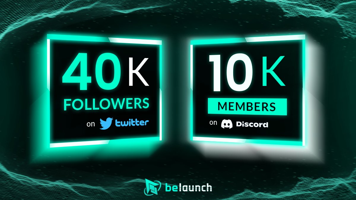 BeLaunch_'s tweet photo. 40K FOLLOWERS ON #Twitter 
10K MEMBERS ON #Discord 

Thanks for everyone's contributions. Our community is growing and we will do our best to meet everyone's expectations 🙏

Don't forget to enjoy #BeLaunch testnet: https://t.co/1LX51VC4gK https://t.co/OBvWsXy2nm