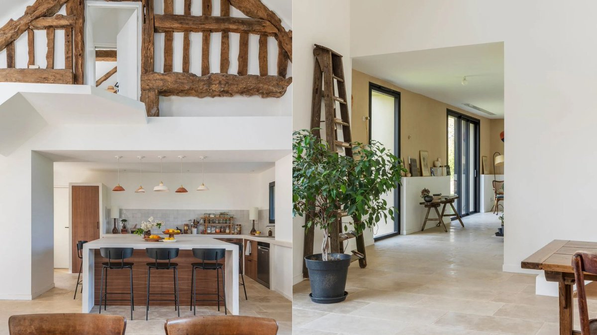 La #longère aux lauriers : l'inspirante #transformation d'une ferme en maison >> bit.ly/3HWrxyN