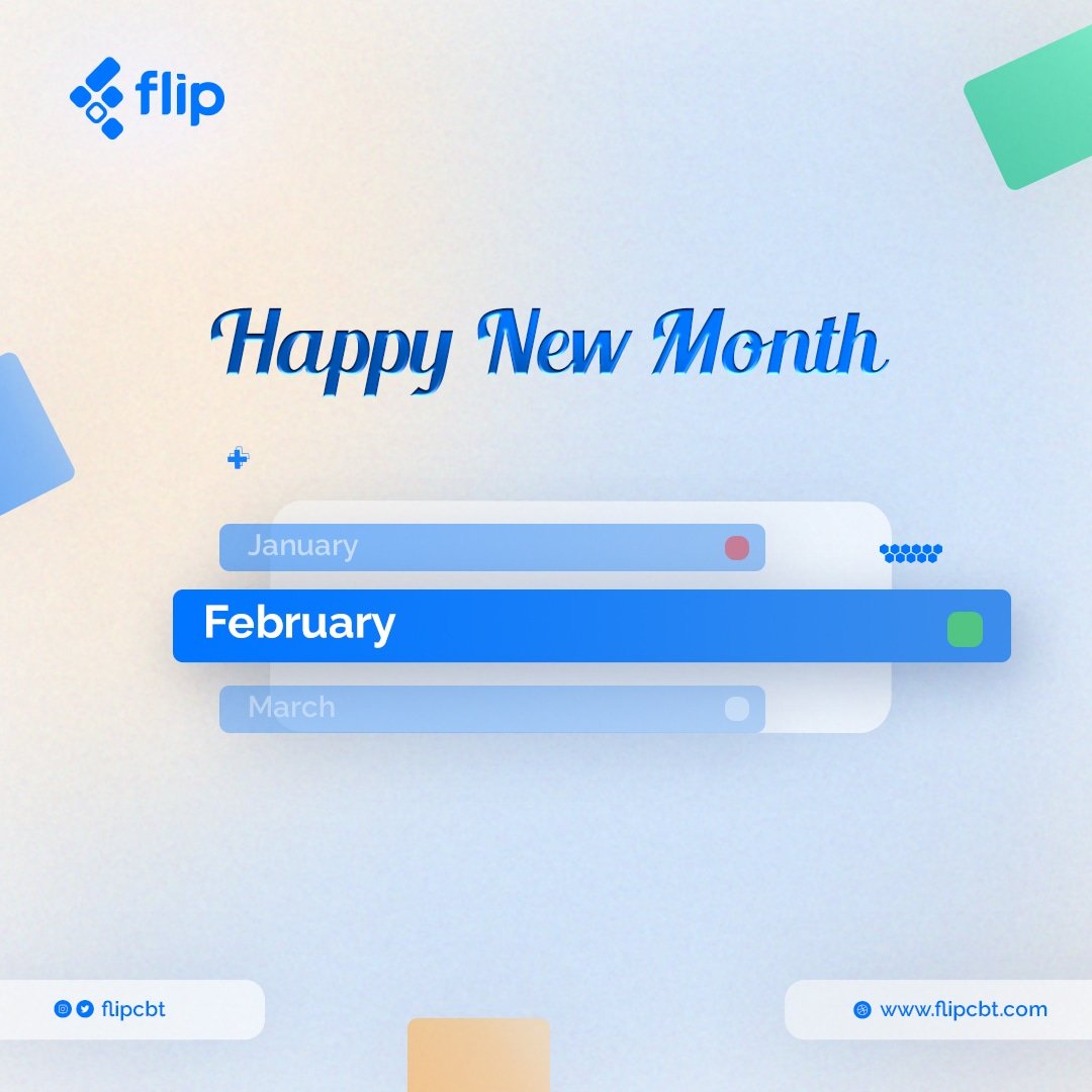 To our amazing teachers and students, we wish you an awesome month of February. 

#flipcbt #newmonth #februarywish #February2023 #February1st #HappyNewMonth #schoolsinlagos #schoolsinlagosmainland #schoolsinportharcourt #schoolsinikeja #schoolsinsession