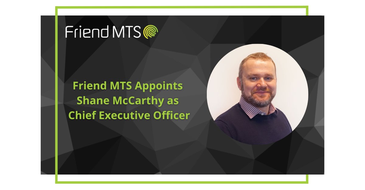 friendmts's tweet photo. @friendmts announces a new chapter with the #appointment of CEO, Shane McCarthy, bringing long-term vision and strategic thinking to Friend MTS. “It is an exciting time to join Friend MTS as we plan and implement the next phase of growth for the company.

https://t.co/oEXyQhsAkS https://t.co/CcIrKaN0VE