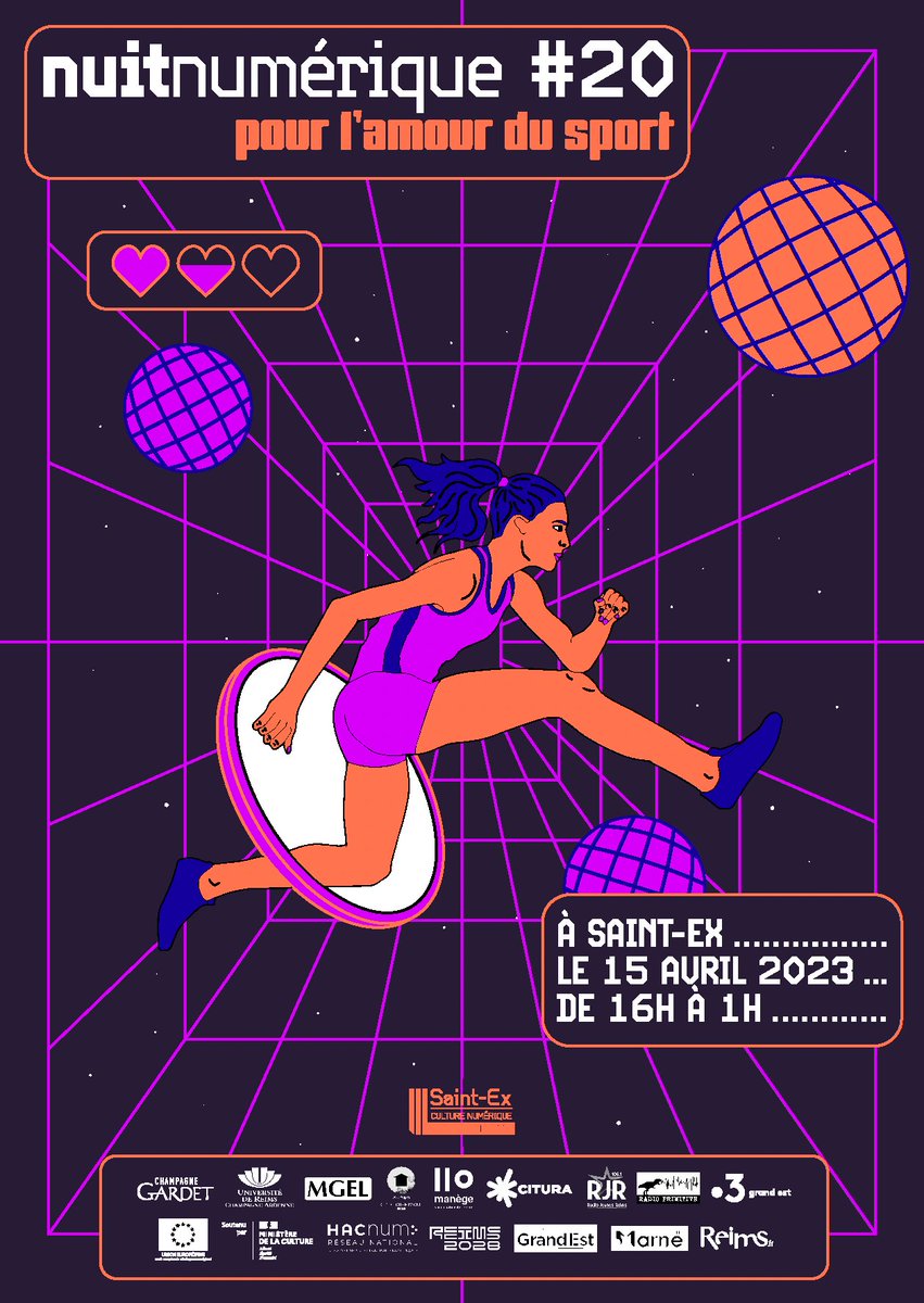 SaintexReims's tweet photo. 2 rdv à ne pas manquer dans notre @VilledeReims : la #nuitnumérique le SAM 15 AVRIL et l'#expocollective du 21 MARS au 10 JUIN. 
On se retrouve très bientôt, sur la ligne de départ de ces 2 événements phares devenus incontournables !

illustration/graphisme : Jeanne Guérard https://t.co/n1kcGAKYkv