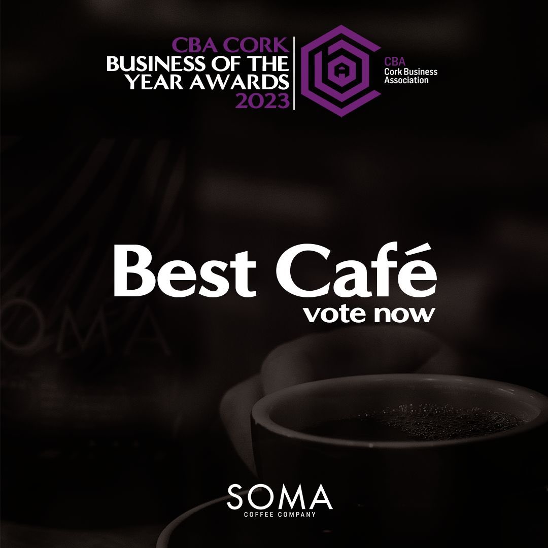 We have been nominated for the best cafe this year's <a href="/CBA_cork/">CBA Cork</a> , and we are hugely grateful for making the cut. 

If you would like to see us secure the win, please follow the link below:
cbaawards.ie/vote
 to vote SOMA for Best Cafe 2023 🏆 

We would only be delighted.