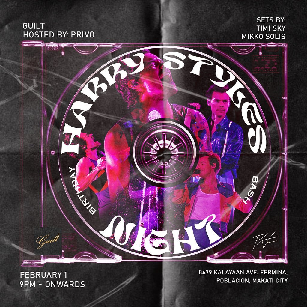 🍉 Harry Styles Night / FEB 1 (WED) 🍉 

Calling all Sunflowers &amp; Sweet Creatures…
We present to you ‘HARRY STYLES NIGHT’! 
👉 bit.ly/HSNIGHTT ✨

#HappyBirthdayHarry #HarryStyles #harrystylesnightphiliplines