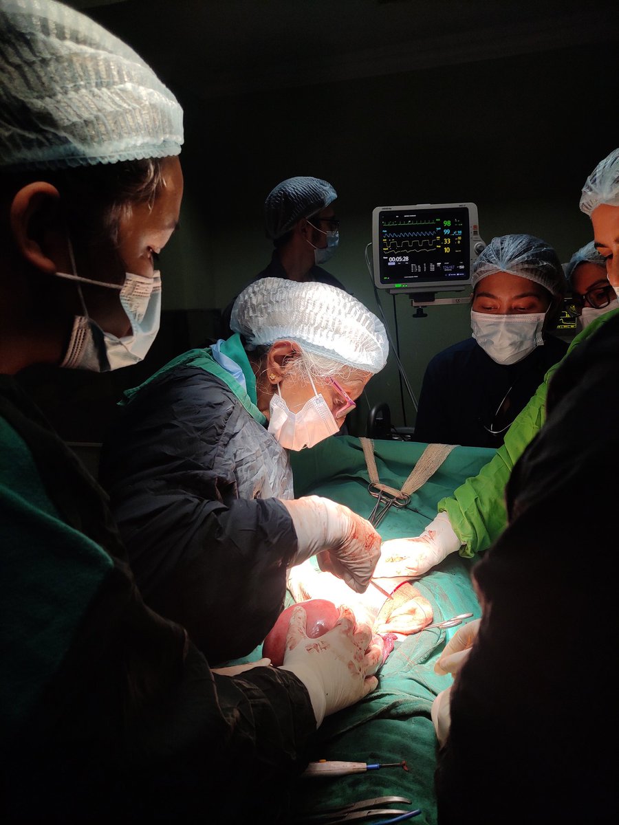 monalisa_dhakal's tweet photo. Witnessing Prof.Dr.Saraswati M Padhye ma'am, in her 90s, holding the scalpel finely and cracking jokes while performing surgery in OT,actually made my day and is probably going to make my week.I believe,this is what passion for medicine looks like.
#internshipdiaries https://t.co/CCfr5N1Yd6