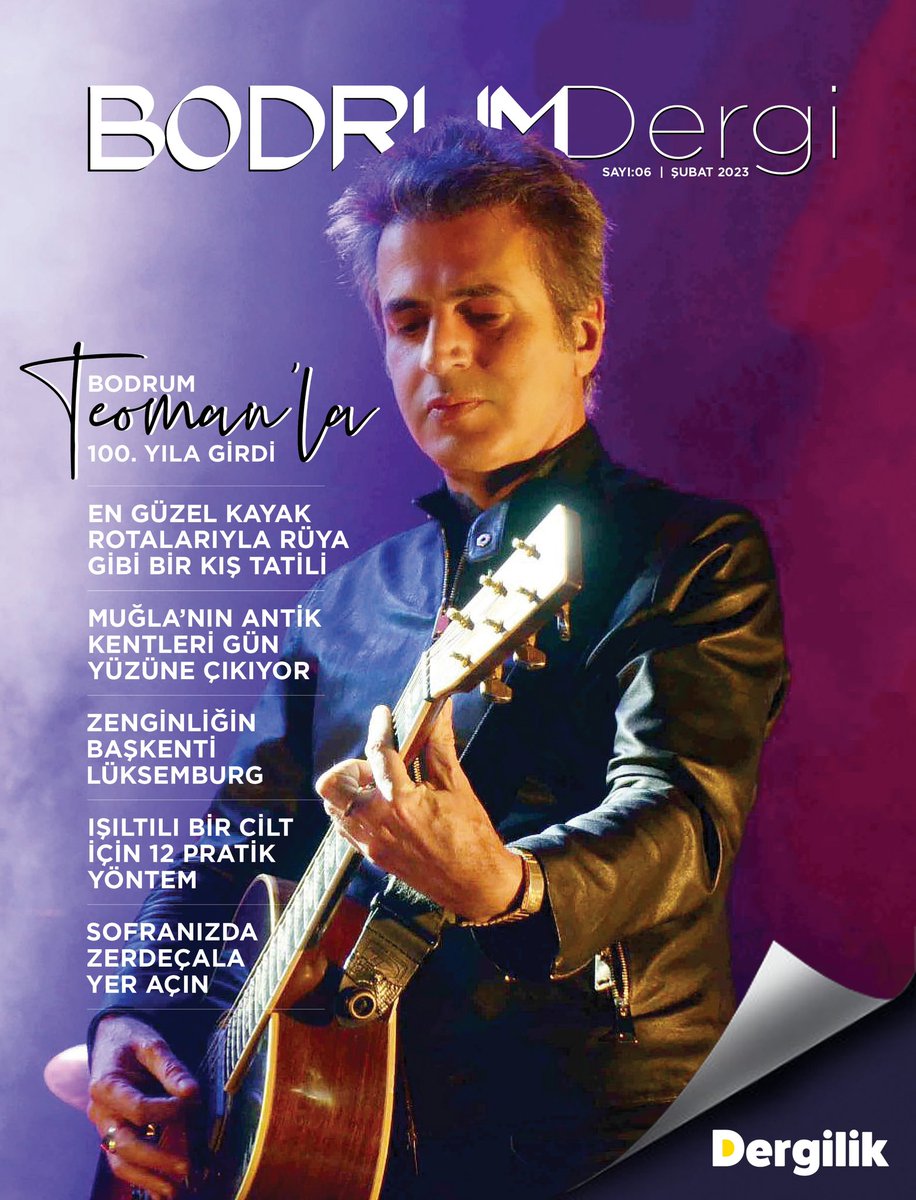 Bodrum Dergi’nin Şubat sayısı yayında…
Yeni sayısı ve dopdolu içerikleriyle siz değerli okurlarını bekliyor. Dergilik uygulamasını indirip dergimizi ücretsiz olarak okuyabilirsiniz. 
Keyifli okumalar… 💙🧿

#bodrumdergi #bodrum #dergilik #teoman