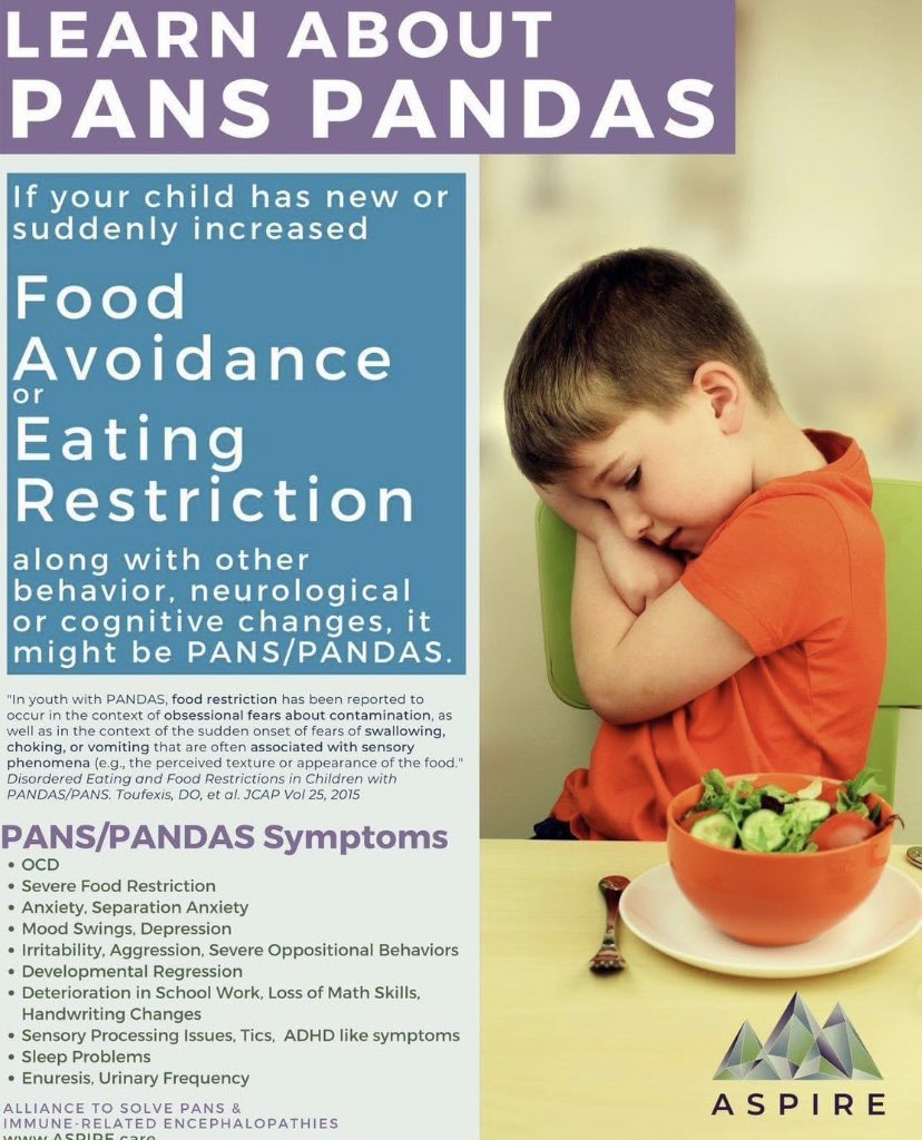hopestardust20's tweet photo. A virus and or infection can cause Food Avoidance, sensitivity to food smells/texture, issues regarding food &amp; Eating Restrictions.
Awareness is so important especially with #Covid &amp; an increase in #Strep cases #EatingDisorders #Pans #Pandas #CovidPans #February2023 https://t.co/IgdPvHWMTa