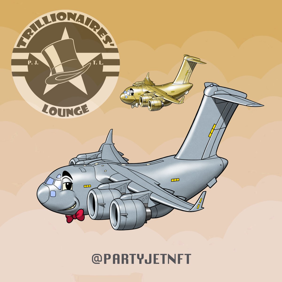 PartyJetNFT's tweet photo. A great wingman is worth their weight in gold...

Follow 👉@PartyJetNFT

#PJTL #PartyJetTrillionairesLounge #Goldjet #comingsoon #aviationNFT #JetNFT #2023NFT #PlantTreesWithNFTs #C17 https://t.co/f0BjUgGjHt