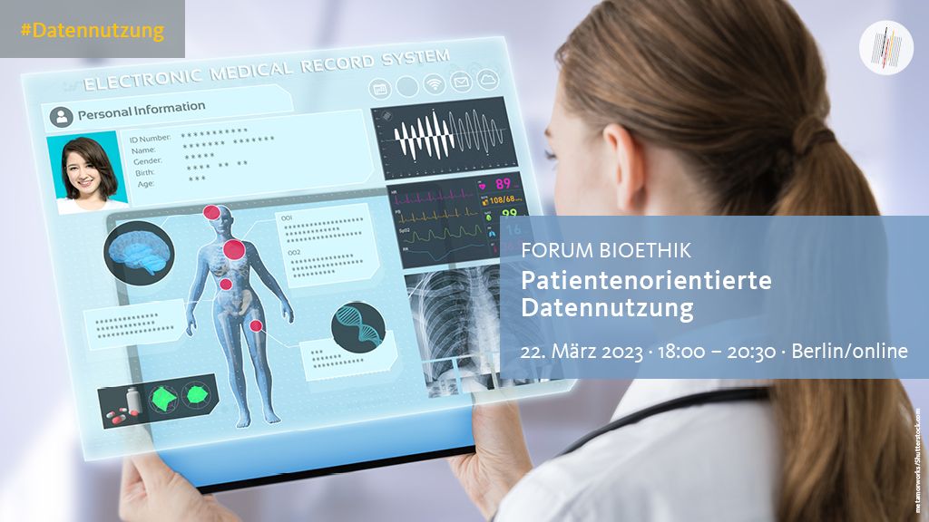 #Gesundheitsdaten sind sensibel, für Forschung und Versorgung aber essenziell. Beim #ForumBioethik diskutieren wir, wie eine patientenorientierte #Datennutzung gelingen kann. Am 22. März um 18:00 Uhr, in Berlin und online: ethikrat.org/forum-bioethik…