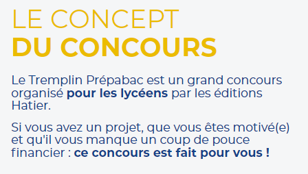 HatierNordOuest's tweet photo. 📢Vos lycéens ont des projets qui leur tiennent à ❤️ ? Le concours Tremplin Prépabac est là pr leur donner un coup de👍
https://t.co/VU9xgKEjNQ

😉@aspraven @cdi_du @DocMonod  @CMorzadec @CelineCorbacho @DireLire @syrine_asa @Mrs_Kerg @cyrilmistrorigo @ErwanGouraud @DidierAnselm https://t.co/WjTb6HMFci