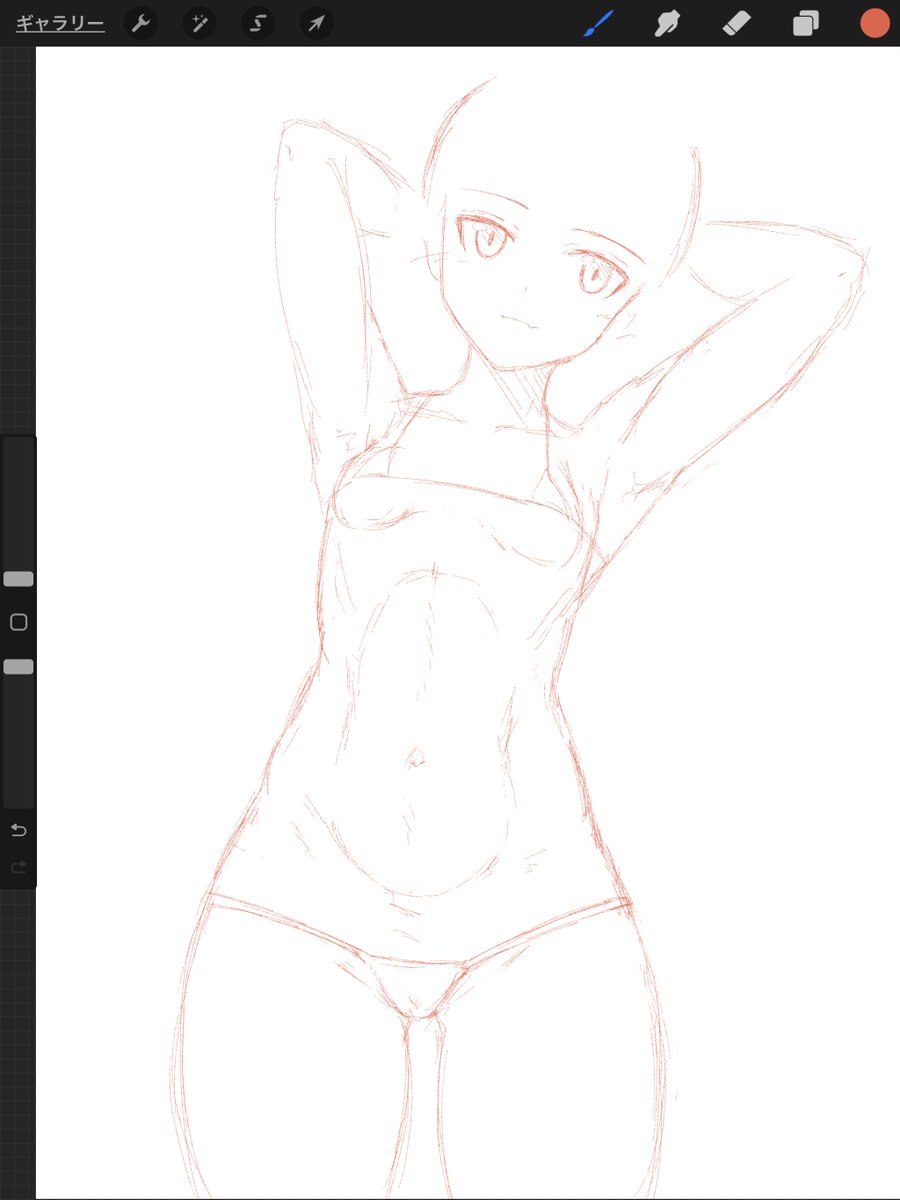 ボディはある程度削り出しできたんで髪の毛描く。

なんか普段絶対描かない子描きたい気分。 https://t.co/14JphQjDIl 