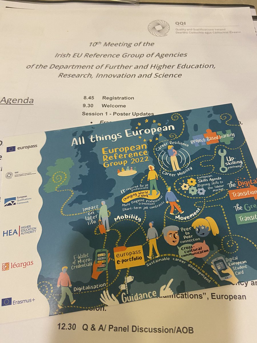 TeeFarr's tweet photo. Looking forward to the discussions this morning with @QQI_connect @SOLASFET @Leargas @DeptofFHed @europassIE #EuropeanQualificationsFramework #LifelongLearnibg @LWLLongford @aontas @PamelaMLat https://t.co/6awrv4Agzc