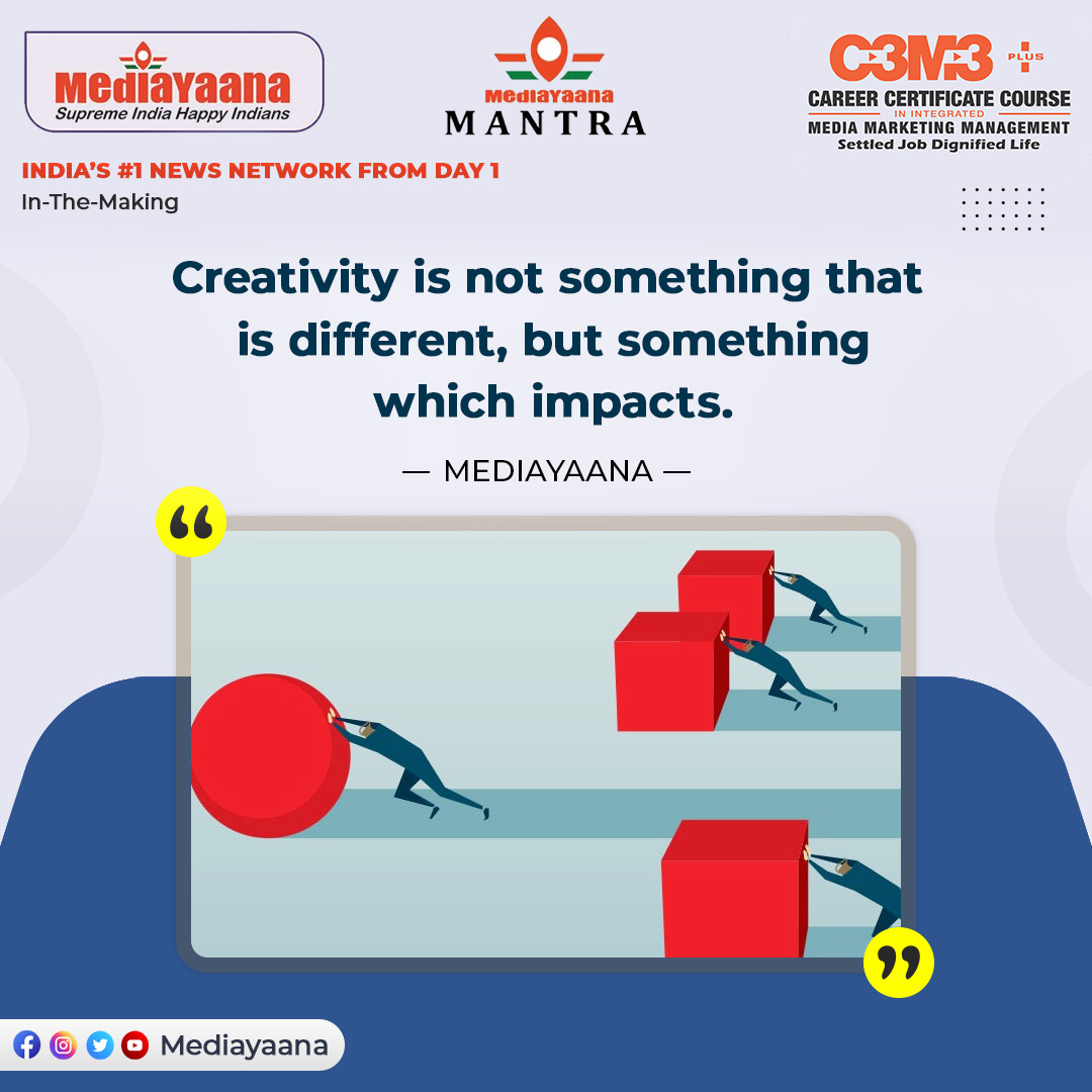 MediaYaana's tweet photo. Today's MediaYaana Mantra
INDIA'S #1 NEWS NETWORK FROM DAY 1
In-The-Making
#india #Karnataka #mediayaana #mediayaanamantra #C3M3 #quotes #motivation #Inspiration #vibe #PositiveVibes #Jobs #job #career #course #education #student #quoteoftheday https://t.co/htPCllwaPB