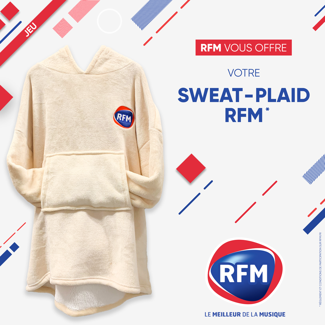 RFMFrance's tweet image. [#Concours] 🎁 #RFM vous offre en plus son SWEAT PLAID ! 🤩 Tout doux, et très chaud… Vous allez l'adorer et vous lover dedans ! 🥰 

📌 Pour cela, il vous suffit de RT &amp;amp; FOLLOW @RFMFrance ! 🤞 #AVousDeJouerAvecRFM 

(Fin le 02.02 à 23h59 / Dans la limite des lots disponibles)