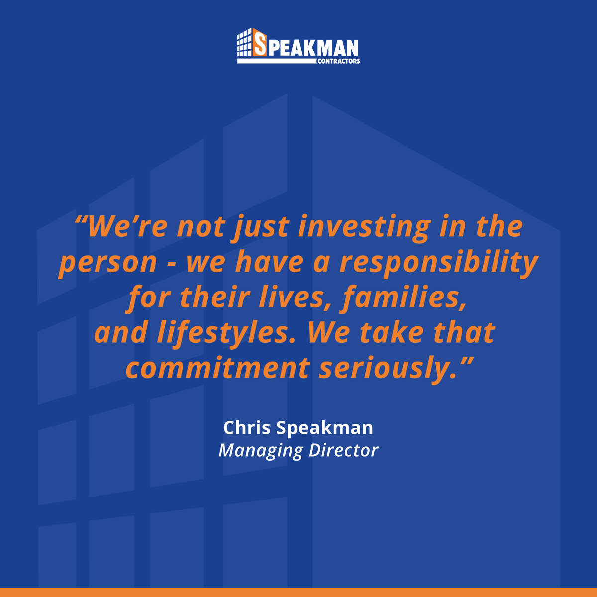 Speakmans's tweet photo. Our culture as a business is to investing in people, nurturing skills, and strengthening our local economy by helping to promote and develop talent #TeamSpeakman #apprenticeships #developtalent #investinpeople https://t.co/QqdQLcjbvJ
