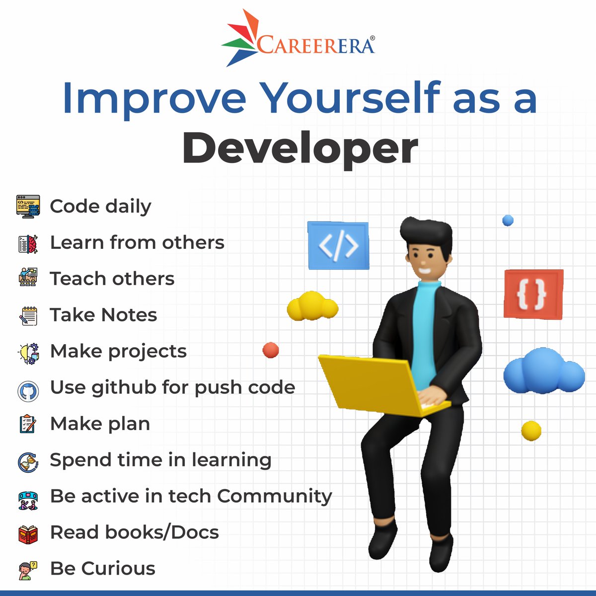 Careerera1's tweet image. It is exciting and terrifying to begin a new career in software development. There is a lot to learn and like other crafts.
Register Here: careerera.com/software-devel…
#fullstack #fullstackdeveloper #FullStackProgram #FullStackWebDeveloper #fullstackdeveloperjobs #fullstackengineer