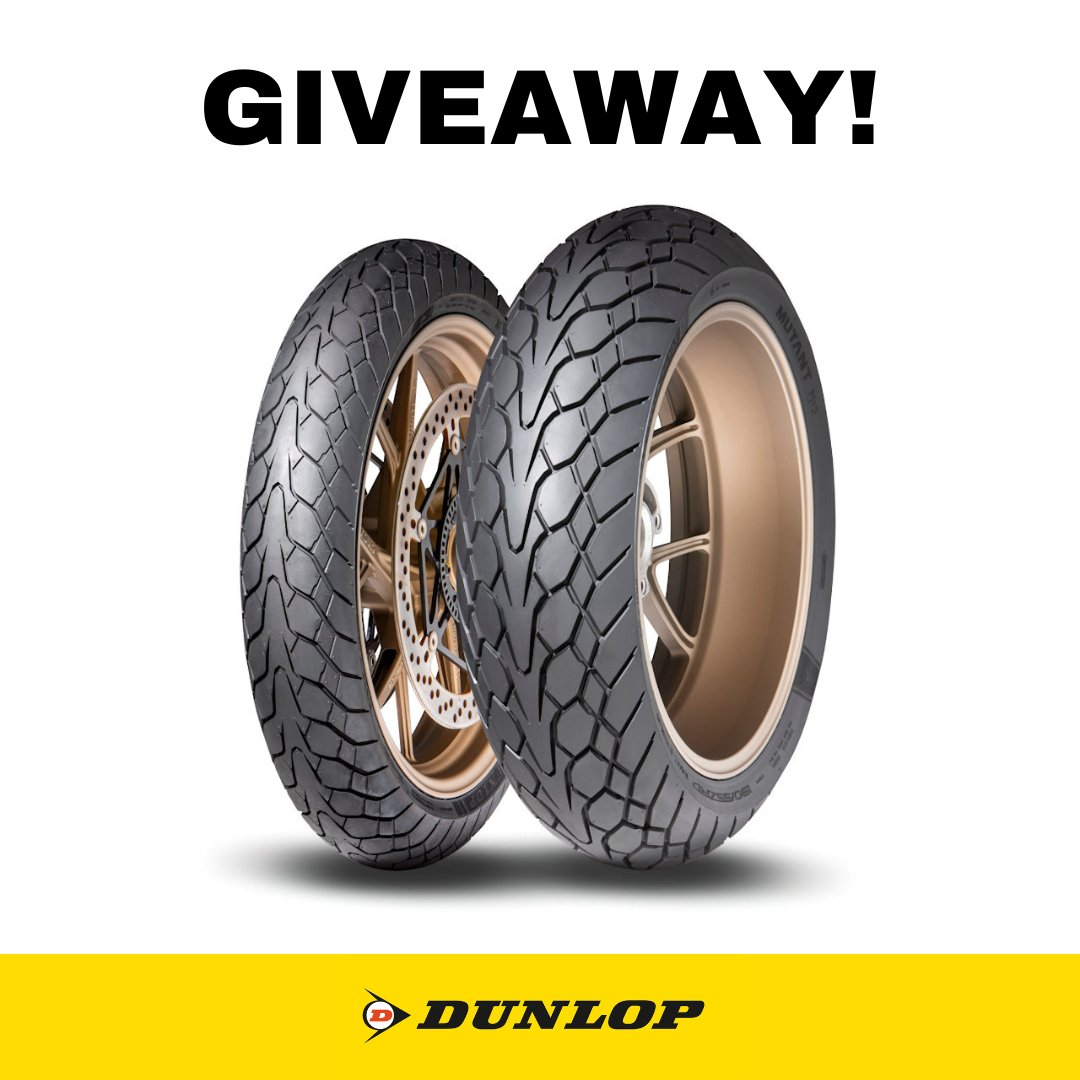 📣 Dunlop Mutant giveaway! 📣

We've teamed up with <a href="/DunlopMoto/">Dunlop Motorcycle</a> to giveaway a set of Mutant tyres to one lucky winner! 🙌

To enter, simply:
👉 Follow <a href="/swintonbikes/">Swinton Bikes</a> 
👉 Retweet &amp; tag a friend

Entries close 28th February. Good luck!

Full T&amp;Cs: swinton.co.uk/social/win-a-s…

#giveaway