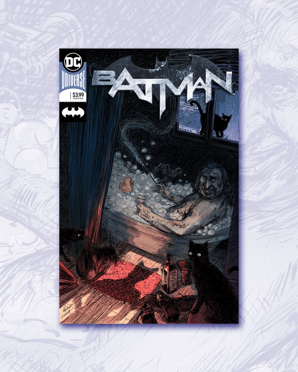 #Batman Cover sample 6/10 – Rub-a-Dub-Dub, Penguin in a Tub

Line art: me
Colors: <a href="/FrancescoSegala/">Francesco Segala is on Bluesky</a>