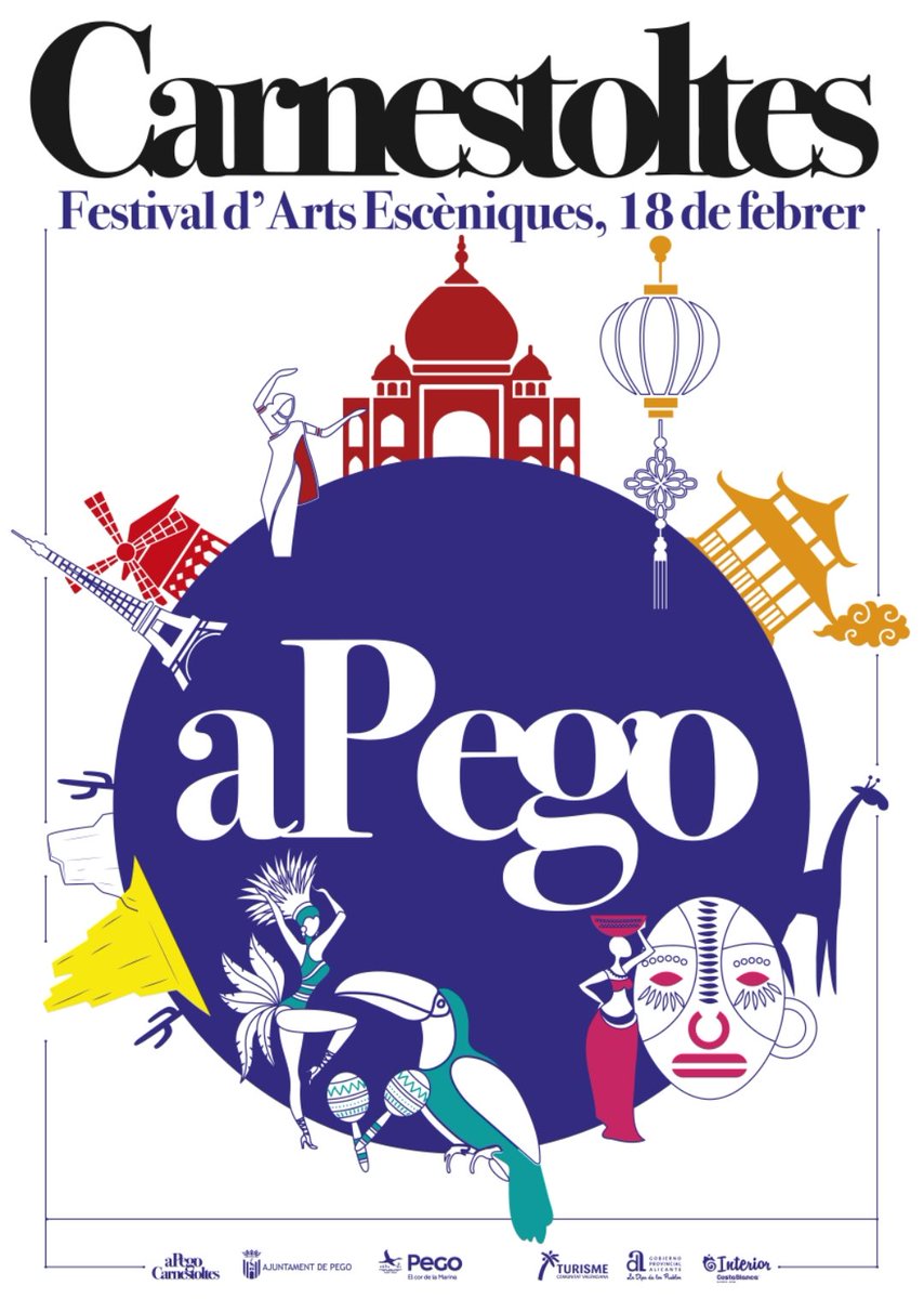 ajupego's tweet photo. Febrer és sinònim de Carnestoltes. A Pego celebrem la tercera edició de la pedra angular d'aquesta festa tan estimada pels pegolins i pegolines, el Festival d'Arts Escèniques. https://t.co/gHFSIM5o7y