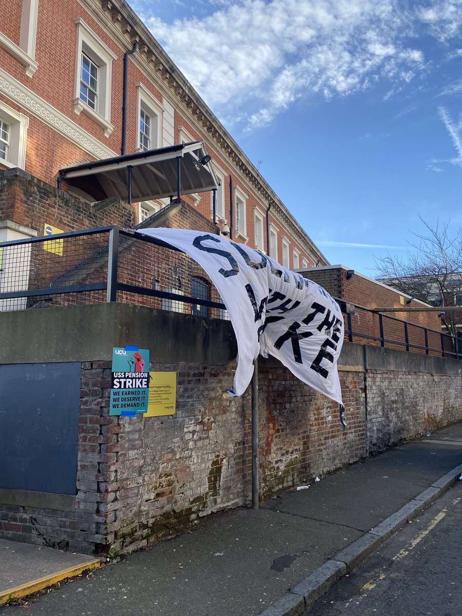 Day 1 of 2023 strike and the Richard Hoggart Building picket line is in full swing! ✊