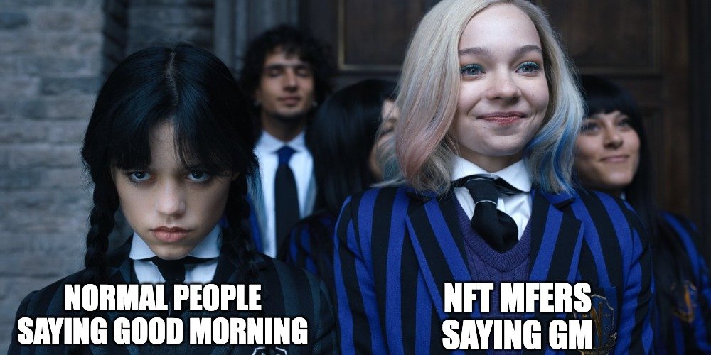 GM to everyone except normal people ☀️☕️💀