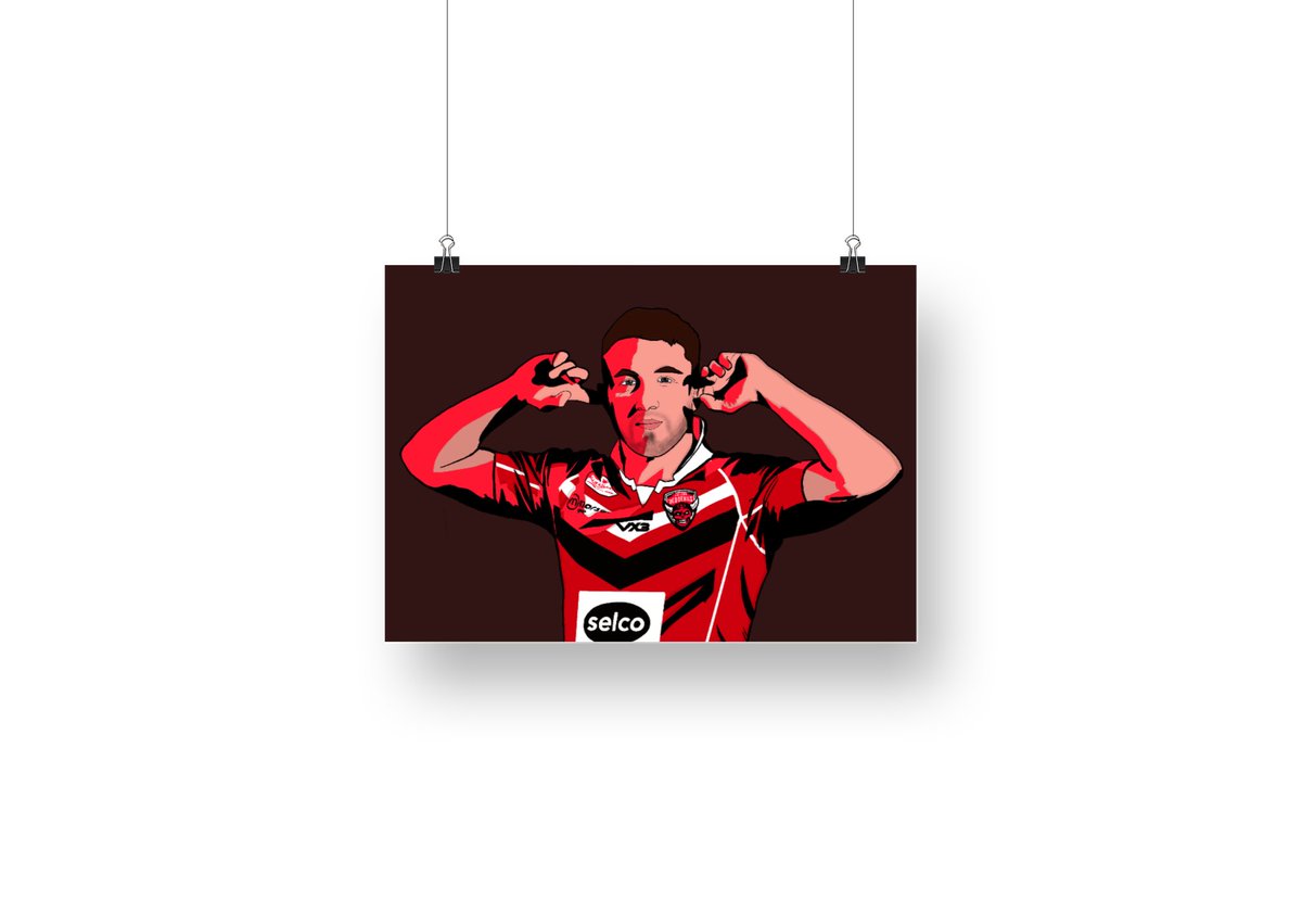 New Prints. Studio14UpNorth. Get yourself to Etsy and check them out. etsy.com/uk/shop/Studio… #RugbyLeague #superleague #brodiecroft #RyanBrierley #deoncross #kallumwatkins #salfordreddevils