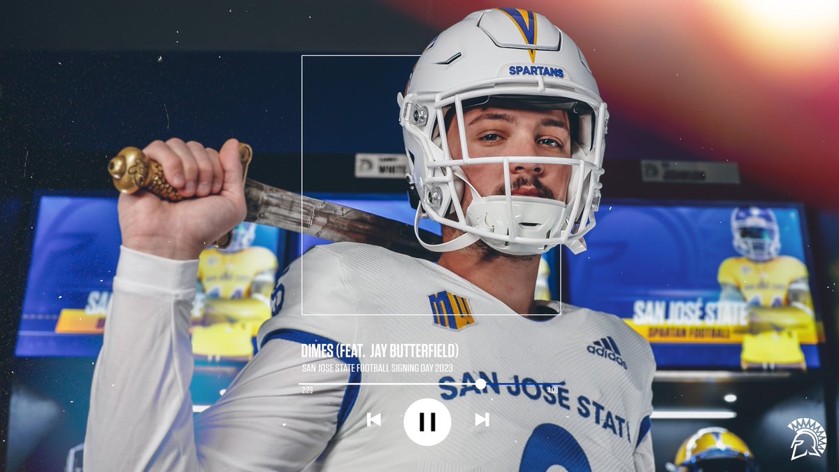 SanJoseStateFB's tweet photo. Spartan Nation, meet @jay_butterfield ‼️

#ClimbTheMountain | #AllSpartans https://t.co/0tY7sK4pyM