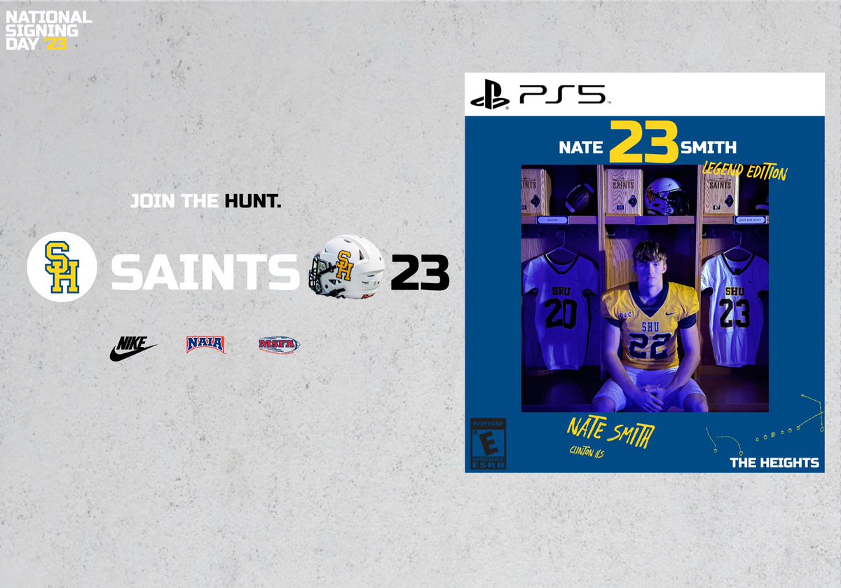 📝SIGNED

Welcome to the Saints family, <a href="/smithnate034/">Nate smith</a> 

#JoinTheHunt #ONE💙💛
