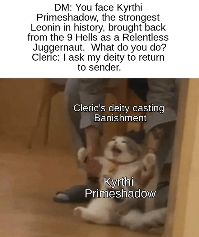 NerdCastle's tweet photo. #DungeonsAndDragons #DnD #NerdCastle #NerdCastleStore #Meme #TTRPG #TableTop #Dungeon #DungeonMaster #Cleric https://t.co/UtIb1vpDBB