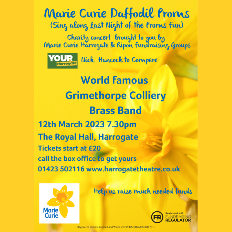 GrimethorpeBand's tweet photo. 🎟️ ROYAL HALL, HARROGATE | CONCERT

Tickets are on sale for our concert in the wonderful Royal Hall in Harrogate in aid of Marie Curie.

In 2019 this event sold out and raised over £20,000. Please help us to do the same again!

ℹ️ Tickets:
https://t.co/wJtoskjeiw https://t.co/TmzUJ0Vapr
