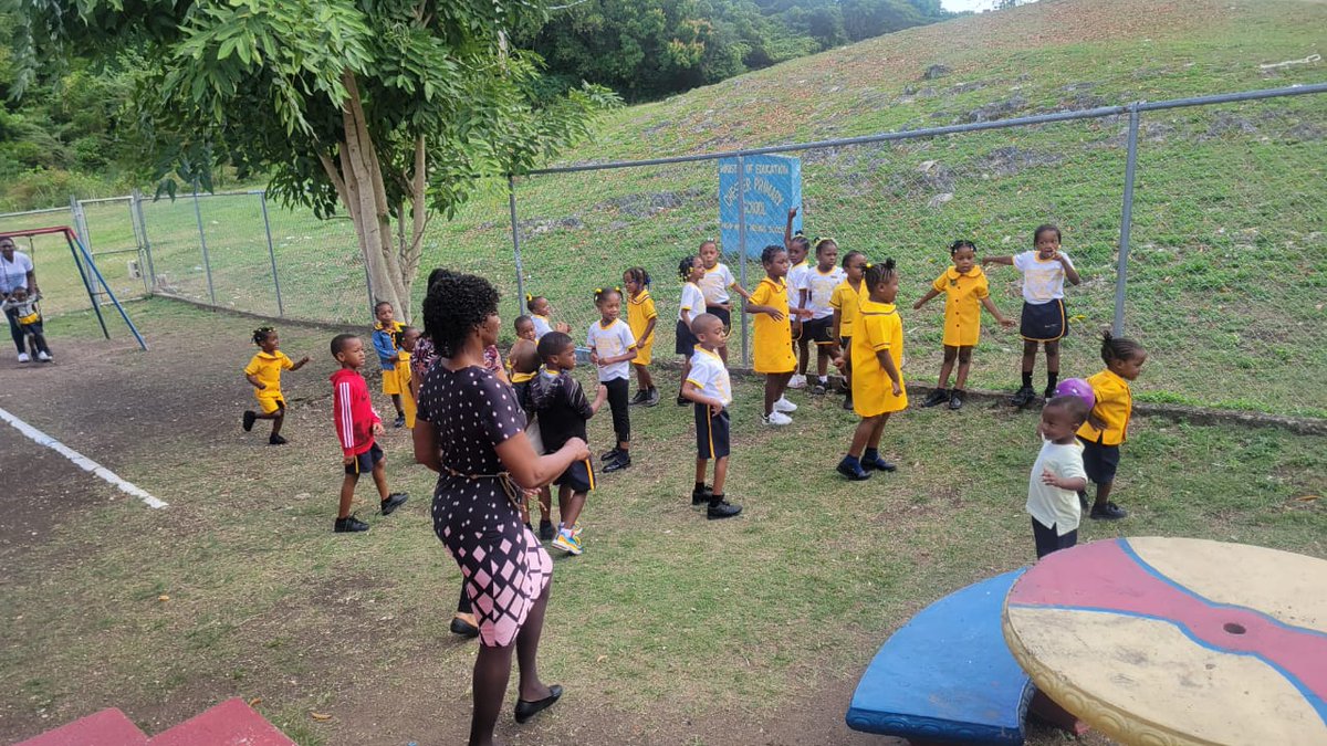 ItzmellEcc3's tweet photo. #PlayDayJA at Chester Primary and Infant!
Why not PLAY! Happening now in Region 3!
@ECCJA
#12StandardsMatter #PlayDayJA https://t.co/fA7XkE5VcH