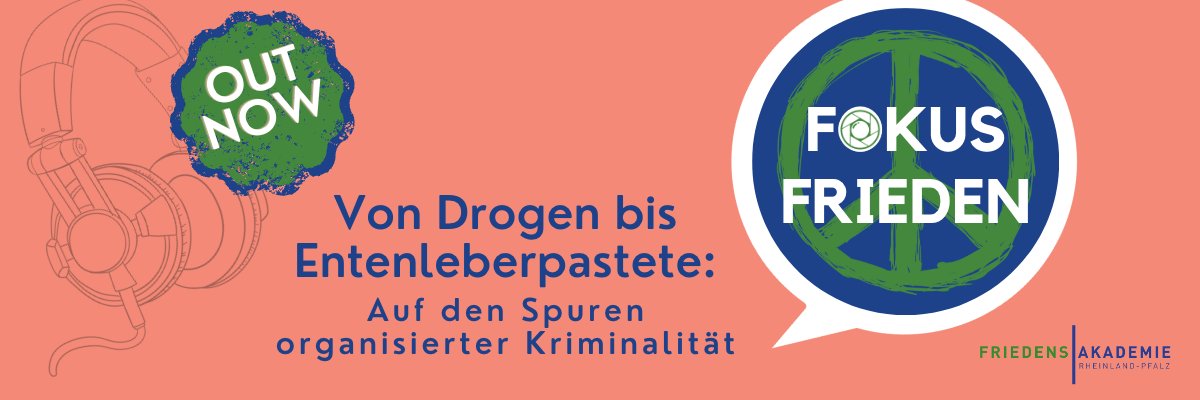 Die neue Folge #FokusFrieden ist da! @reb_froese und @Ju_Renner sprechen mit Dr. Regine Schönenberg über verschiedene Aspekte organisierter Kriminalität. Reinhören lohnt sich!  🎉                             #organisierteKriminalität
anchor.fm/fokus-frieden/…