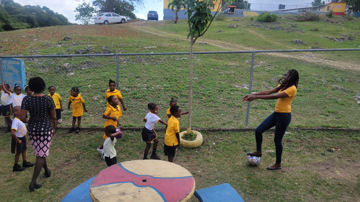 ItzmellEcc3's tweet photo. #PlayDayJA at Chester Primary and Infant!
Why not PLAY! Happening now in Region 3!
@ECCJA
#12StandardsMatter #PlayDayJA https://t.co/fA7XkE5VcH