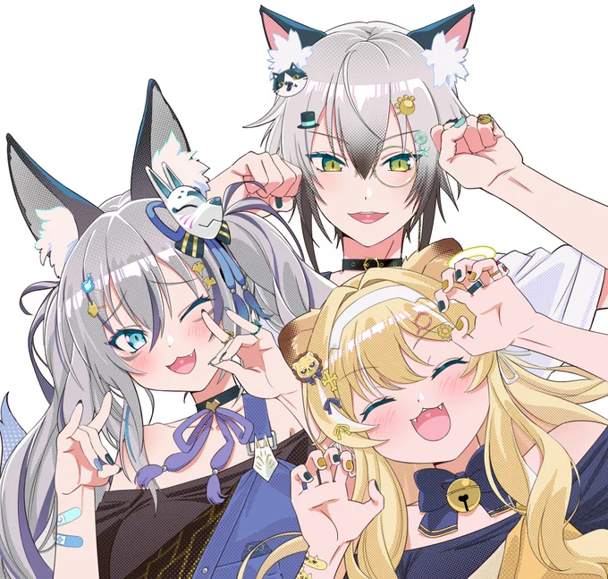 【お知らせ】この度のりプロゲーマーズ所属 猫瀬乃しん様()、稲荷いろは様()、レグルシュ・ライオンハート様()のゲマズ一周年記念動画「アニマル」歌ってみたMVイラストを担当させて頂きました!ゲマズ1周年おめでとうございます! 