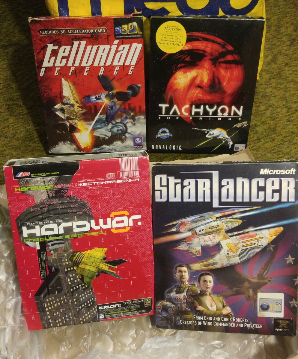 Thunder_Owl's tweet photo. Bought some new games...
#PCgaming #BoxedGames #CockpitGames #spaceships https://t.co/MUjOlt06yW