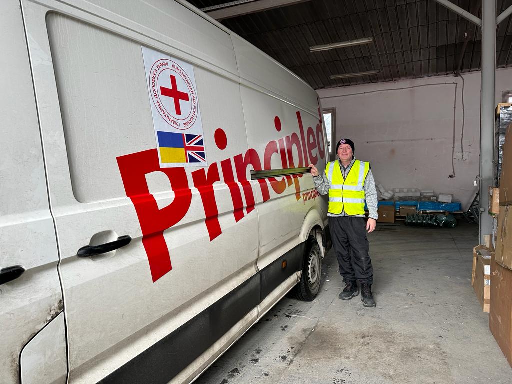 POLogistics's tweet photo. Steve Dawson our MD delivered over 3 tonnes of aid to Lviv Ukraine. He set off on Monday, a round trip of 2600 miles in 4 days and he's now on his way home somewhere in Poland, we wish him a a safe trip back. We are extremely proud to continue to support #humanitarianaid #Ukraine https://t.co/4PFoolb8jz