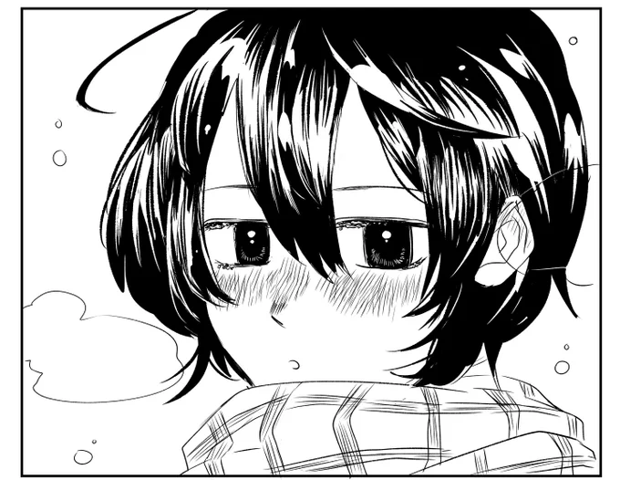 まつ毛が凍るシバ 