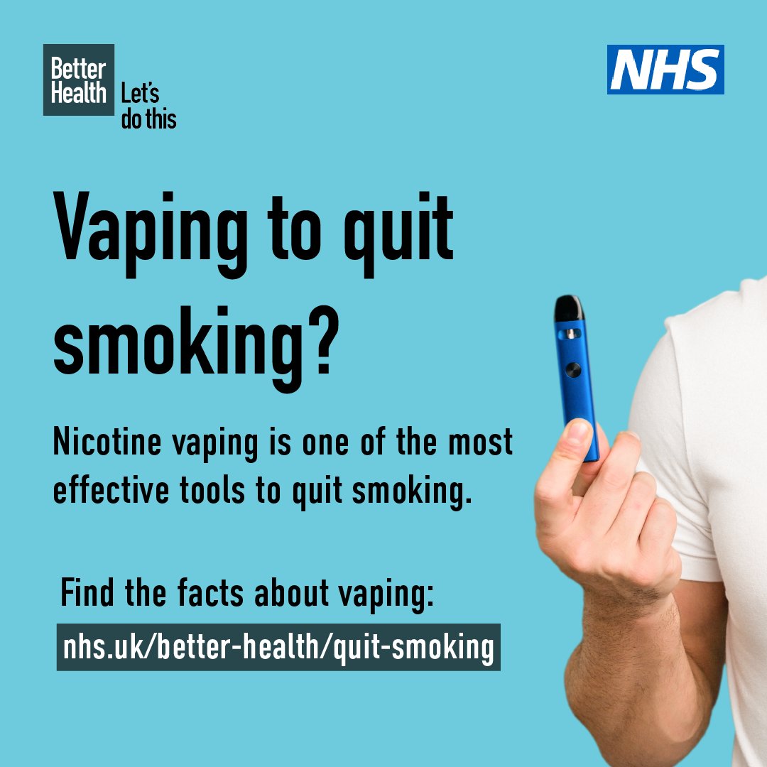 There's some confusion and misleading information about vaping, which can make it difficult to work out what's true or not.

Find out the facts: nhs.uk/better-health/…