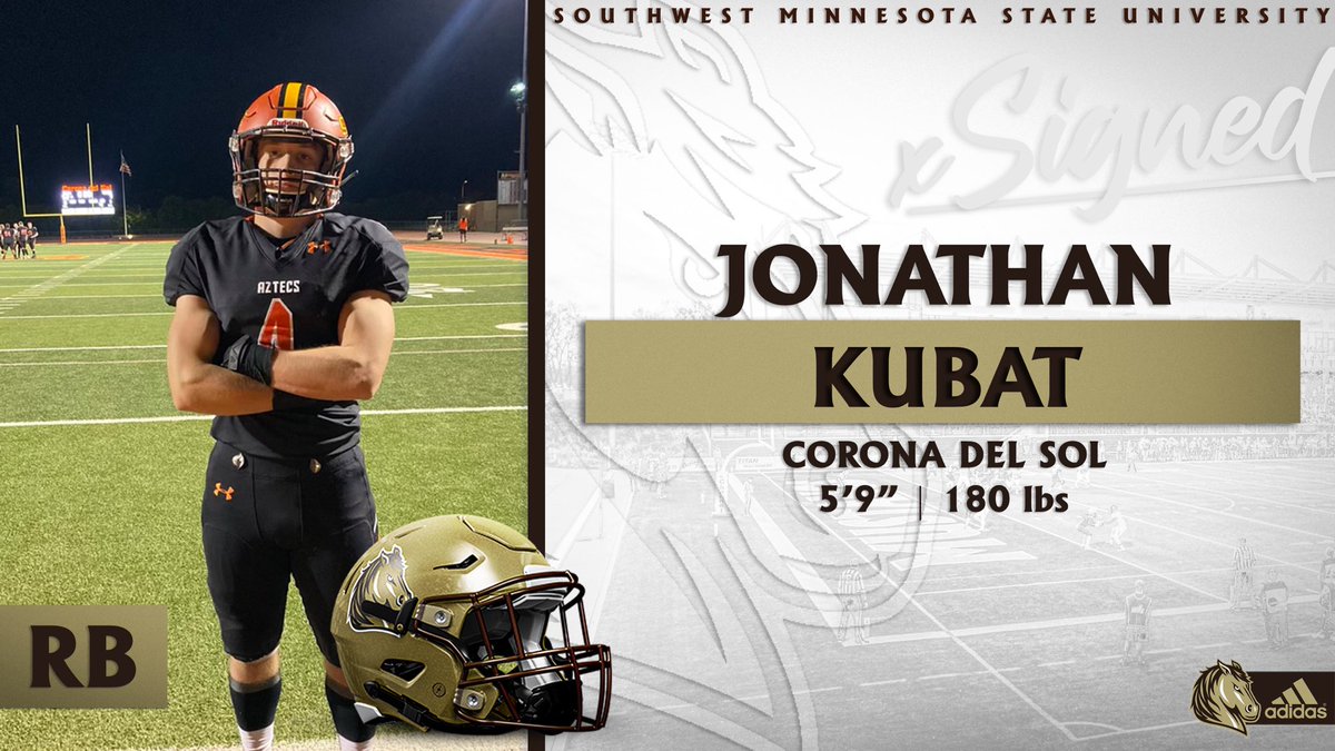 🐴Welcome to the Mustang Family!🐴
Jonathan Kubat
5’9 - 180lbs - RB

.
.
.
Show him some love! <a href="/Jpkubat4/">Jonathan Kubat</a> 
#LetsRide #M4L