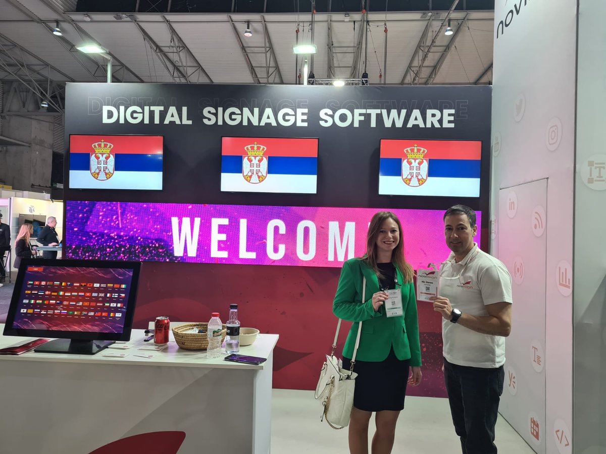 novisign's tweet photo. Come by the NoviSign booth and make sure to represent your country at #ISE2023!

Hall 6, Booth 6H550

#countrypride #event #digitalsignage #digitalsignagesolutions #digitalsignagesoftware #digitalsign https://t.co/Eqd6RM6K7a