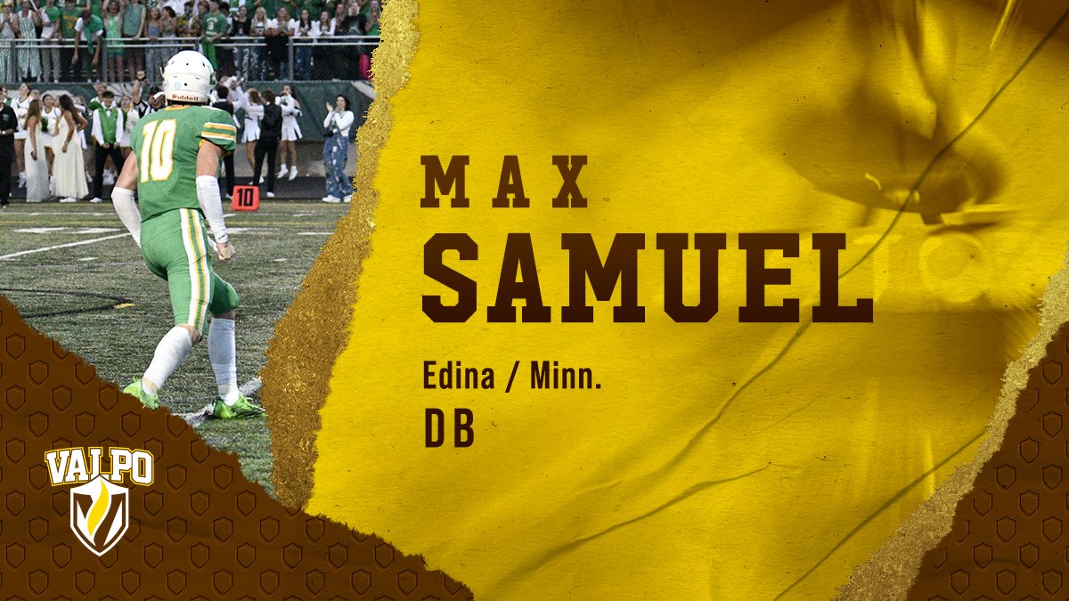 valpoufootball's tweet photo. MN➡️IN

This multi-sport athlete can DO. IT. ALL. 💪

Welcome to the family, @MaxSamuel0 

#ValpoNSD | #ThirtySix💯 https://t.co/Bkvb8e7JSl
