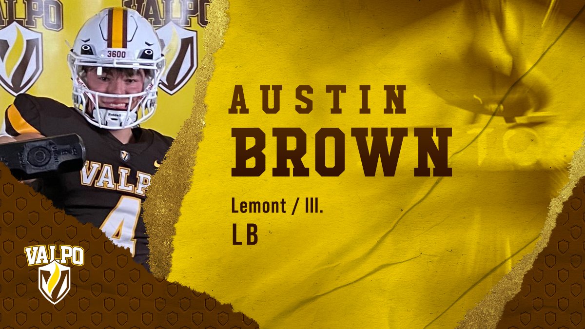 valpoufootball's tweet photo. IL ➡️IN

OFFERED ✔️
COMMITED ✔️
SIGNED ✔️

@austin21brown is ready to RING. THE. BELL. 🔔

#ValpoNSD | #ThirtySix💯 https://t.co/QPCcxN1kNA