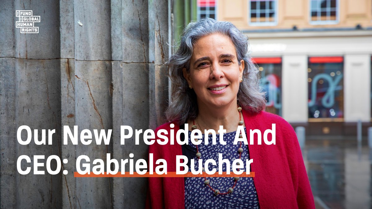 The Fund for Global Human Rights (@fundhumanrights) on Twitter photo We’re pleased to announce Gabriela Bucher <a href="/Gabucher/">Gabriela Bucher</a>, current ED of <a href="/Oxfam/">Oxfam International</a>, as our next president and CEO!
She will begin her appointment on May 29, 2023.
Read our full statement on this exciting announcement: bit.ly/3kOVnfe We’re pleased to announce Gabriela Bucher <a href="/Gabucher/">Gabriela Bucher</a>, current ED of <a href="/Oxfam/">Oxfam International</a>, as our next president and CEO!
She will begin her appointment on May 29, 2023.
Read our full statement on this exciting announcement: bit.ly/3kOVnfe